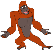 Jimmy as a Gigantopithecus