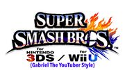 Super Smash Bros. for Wii-U & 3DS (2014; Gabriel The YouTuber Style) Logo Poster.jpg