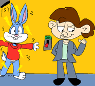 Buster Bunny Gets A Electric Shock