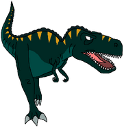 Jim as a Gorgosaurus
