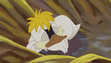 Louie (Trumpet of the Swan) sleeping
