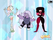 The Cristal Gems as The Powerpuff Girls