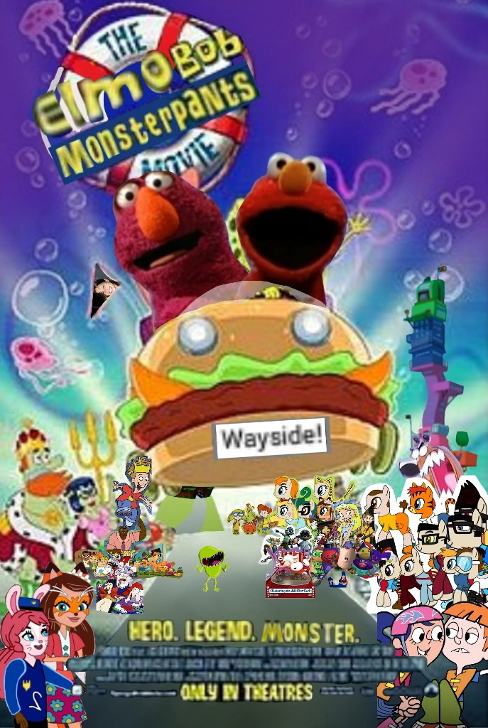 The ElmoBob MonsterPants Movie 2004 (SpongeBob SquarePants). The
