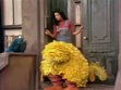 Big Bird is asleep on the steps in episode 897