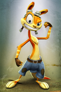 Daxter as Toad