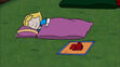 Emily Elizabeth sleeping in Things That Go Bump