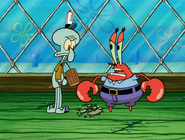 Krabs getting angry at squidward