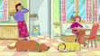 Martha Lorraine and Skits are sleeping in Martha's Sweater