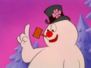 Frosty the Snowman as Cogsworth