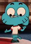 Gumball pulling his pants down 6