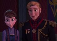 The King and Queen of Arendelle as Belle's Earthly Parents