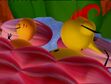 Miss Spider and Holley sleeping in bed
