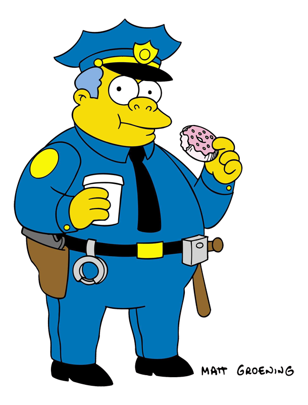 Learn How To Draw Chief Clancy Wiggum From The Simpsons (The Simpsons) Step By Step : Drawing Tutorials | Animated Cartoon Movies, Drawings, Animated Cartoons
