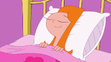 Candace sleeping in the beginning in Nerds of a Feather