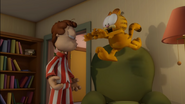 Garfield screams after Jon yells at him