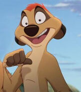 Timon as the Doorman