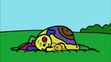 Benny and Inky sleeping under Mr. Cuddle Wuddle