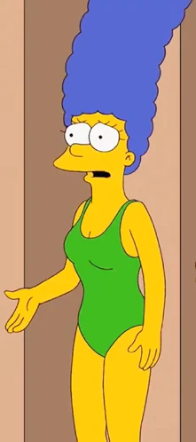 Marge Simpson in Her Green Swimsuit | The Parody Wiki | Fandom