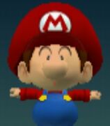 Baby Mario in Mario Superstar Baseball