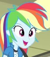 Human Rainbow Dash Happy