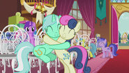 Lyra and Sweetie Drops hugging S5E9