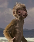 Zini (Dinosaur) as Diddy Kong