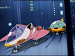 Amy and Cream in their spaceships