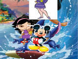 June & Mickey Mouse (Lilo & Stitch)