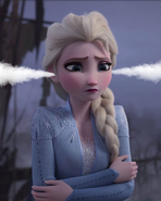 Smoking come out of Elsa’s ears