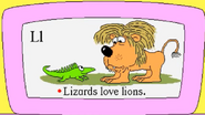 Bailey's Book House lizard and lion