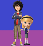 Hiro Hamada and Penny Peterson (Hiro Hamada's Little Sister)