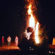 Hobaist sacred tree burning