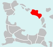 Location of Cildania