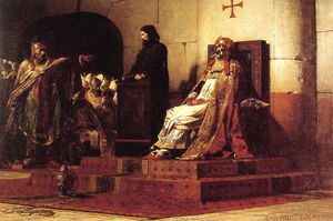 300px-Jean Paul Laurens Le Pape Formose et Etienne VII 1870