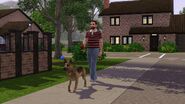 Lovely Sims, including dogs and horses (and probably cats) fill this world if you download the save file.