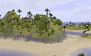 Mount Totara in version one of Niua Simoa.