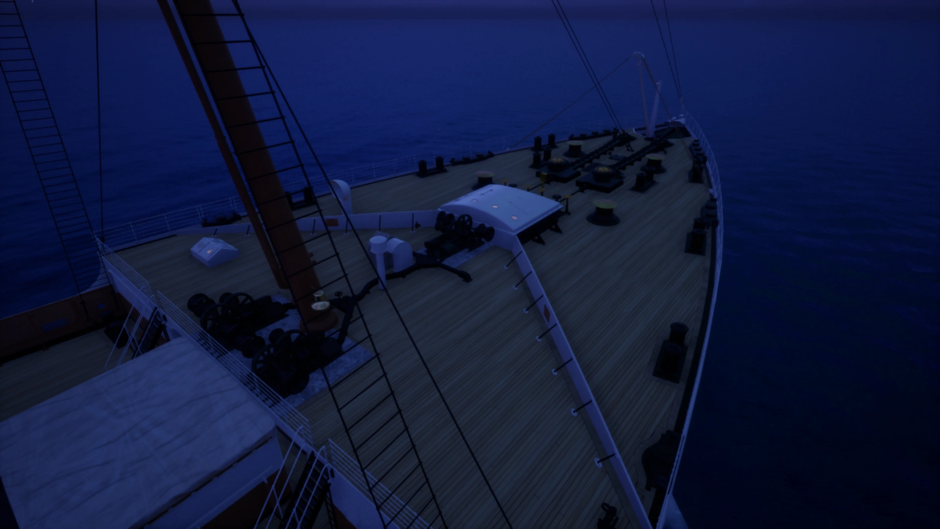 A Deck Of Ship Forecastle