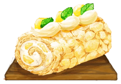 Pear Meringue Roulade | Dessert Shop ROSE Wiki | Fandom