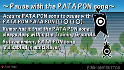 Pause with the PATA PON song