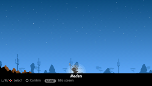 Meden in Patapon 3 turned into stone