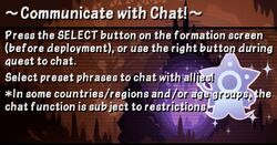 Communicate with Chat