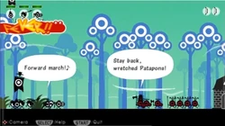 First Patapon attack against the Zigotons