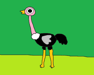 Patchwork Ostrich