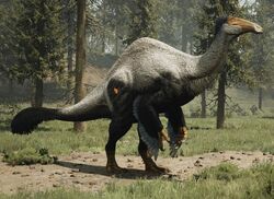 Opinions on Path of Titan's deinocheirus? I quite like it, super  interesting that it's in the same family as Struthiomimus too! : r/Dinosaurs