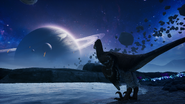 Lone Deinonychus on the Etis mod map.