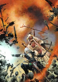 Two spellcasters use magic in combat.