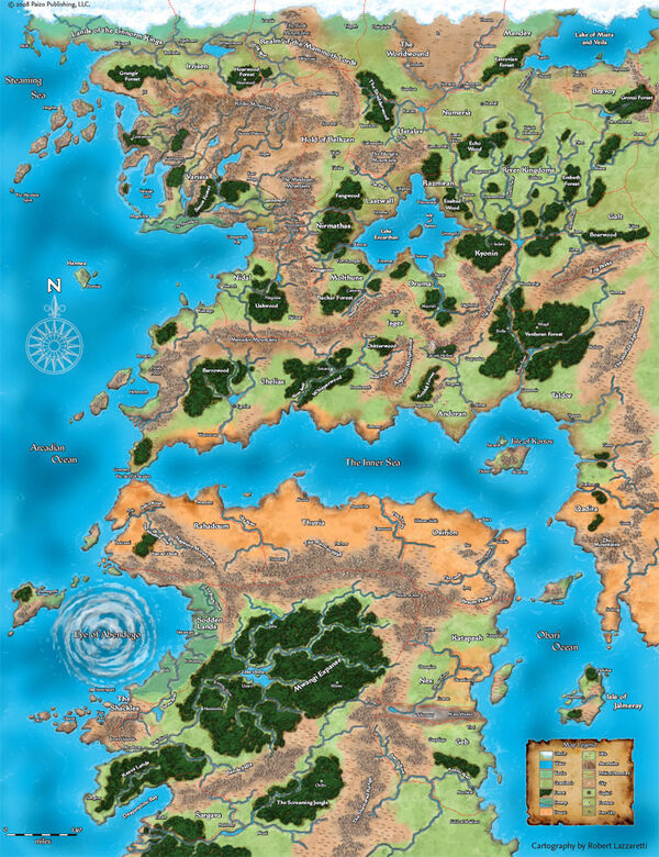 Golarion map
