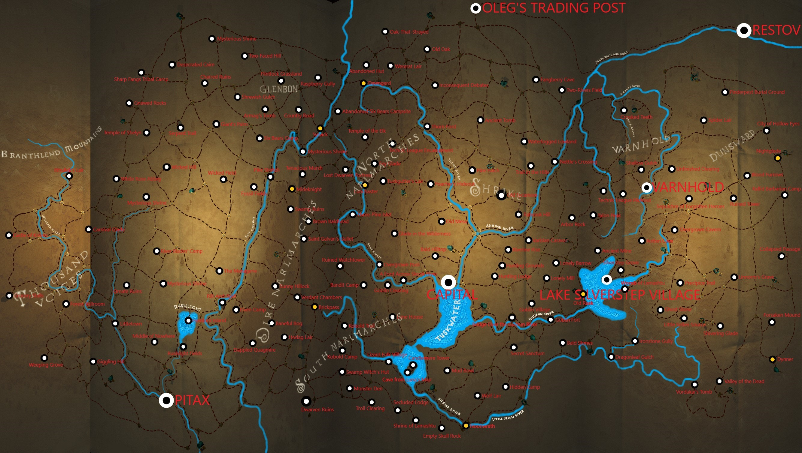 golarion interactive map