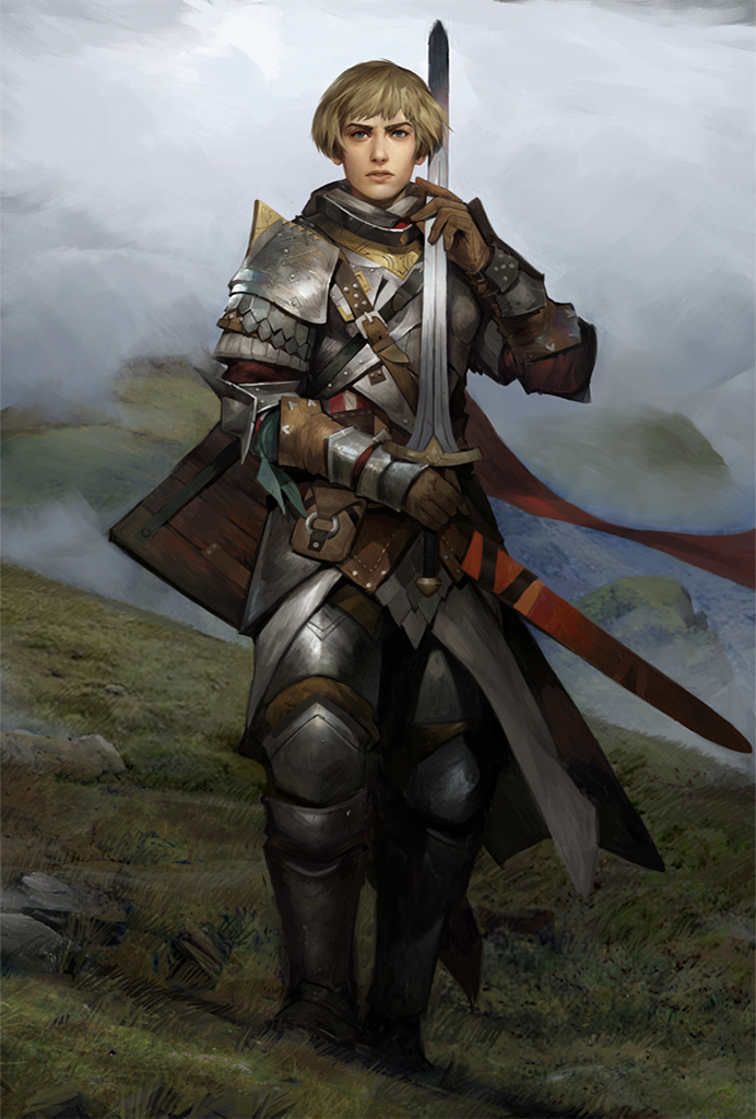 Pathfinder Battles Kingmaker set Valerie, Human Fighter #36 – Gongaii Games