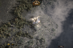 The countdown timer displaying when the encounter is about to end.